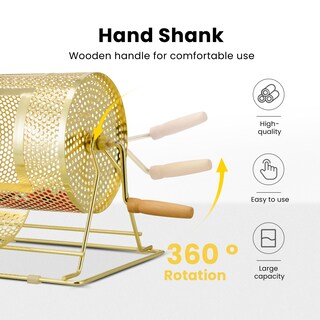 Foto 4 | Foto 4 | Tambor Para Sorteos Vivohome Chapado En Latón 28 Cm X 20 Cm Capacidad Para 2500 Boletos - Venta Internacional.