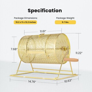 Foto 7 | Foto 7 | Tambor Para Sorteos Vivohome Chapado En Latón 28 Cm X 20 Cm Capacidad Para 2500 Boletos - Venta Internacional.