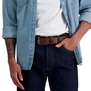Foto 6 | Foto 6 | Cinturón Casual Minimalista Diario Para Hombre Levi's Tan Minimalista Talla Extra Grande - Venta Internacional.