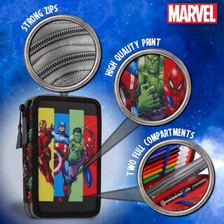 Foto 5 | Foto 5 | Estuche Para Lápices Marvel Spiderman Escolar 2 O 3 Compartimentos - Venta Internacional.