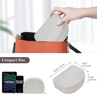 Foto 6 | Foto 6 | Caja De Joyería Procase Tamaño De Viaje En Forma De Concha De Mar De Cuero Pu - Venta Internacional.