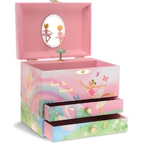 Caja De Joyería Joyero Bailarina Giratoria Lago De Los Cisnes - Venta Internacional.
