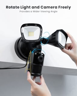 Foto 7 | Foto 7 | Cámara Con Foco Iegeek 2k Con Cable Para Exterior Con Sensor De Movimiento - Venta Internacional.