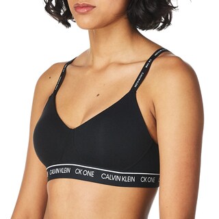 Foto 1 | Foto 1 | Bralette Calvin Klein One De Algodón Ligeramente Forrado Negro - Venta Internacional.