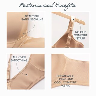 Foto 4 | Foto 4 | Brasier Playtex 18 Horas Sedoso Suave Invisible Sin Aros Paquete De 2 Nude - Venta Internacional.