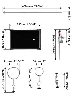 Foto 6 | Foto 6 | Conjunto De Soportes Para Laboratorio Qwork Soporte De Laboratorio De Acero Con Base - Venta Internacional.