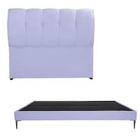 Cabecera Dicasa Kiri Lila King Size + Base Cama Slim Dicasa