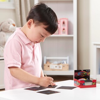 Foto 2 | Foto 2 | Mininotas Scratch Art Rainbow Melissa & Doug (125) Fsc - Venta Internacional.