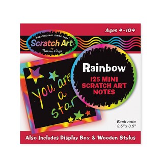 Foto 3 | Foto 3 | Mininotas Scratch Art Rainbow Melissa & Doug (125) Fsc - Venta Internacional.