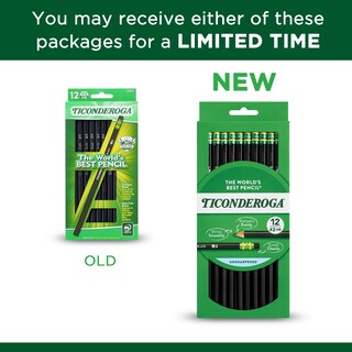 Foto 2 | Foto 2 | Lápices Ticonderoga Con Mina De Grafito Nº 2 Hb Suave Negra X72 - Venta Internacional.