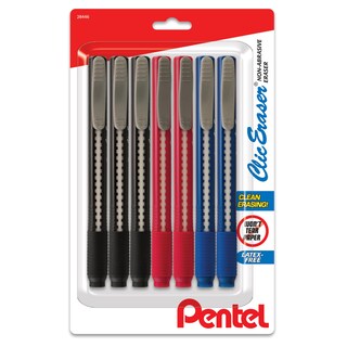 Foto 1 | Foto 1 | Paquete De 7 Borradores Retráctiles Con Agarre Pentel Clic - Venta Internacional.