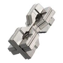 Puzzle Bepuzzled Hourglass Hanayama Metal Level 6 Mensa 12+ - Venta Internacional.