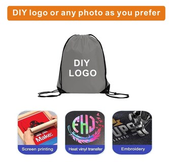 Foto 6 | Foto 6 | Mochilas Con Cordón Al Por Mayor 20 Piezas Diy Para Gimnasio Deportes Y Viajes - Venta Internacional.