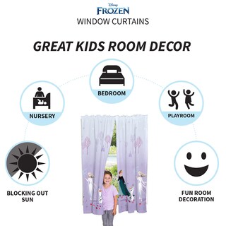 Foto 3 | Foto 3 | Paneles De Cortina Para Ventana Disney Frozen 2 Franco Para Niños 82x160 Cm - Venta Internacional.