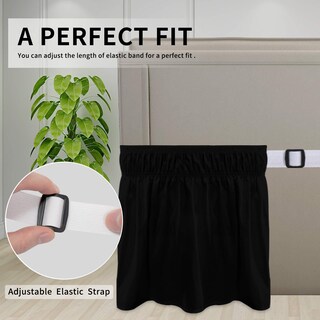 Foto 3 | Foto 3 | Falda De Cama Easy-going Para Cama Queen/king Con Caída De 22 Pulgadas Negro - Venta Internacional.