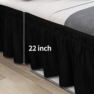 Foto 7 | Foto 7 | Falda De Cama Easy-going Para Cama Queen/king Con Caída De 22 Pulgadas Negro - Venta Internacional.
