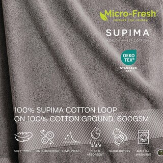 Foto 3 | Foto 3 | Toalla De Lavado Lacoste Heritage 100% Algodón Supima Color Meteorito - Venta Internacional.