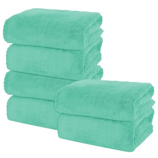 Foto 1 | Foto 1 | Set De 6 Toallas De Baño Moonqueen Premium De Microfibra Y Terciopelo Coral - Venta Internacional.