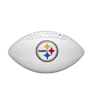 Foto 1 | Foto 1 | Balón De Fútbol Americano Wilson Nfl Live Team Autograph Pittsburgh Steelers - Venta Internacional.