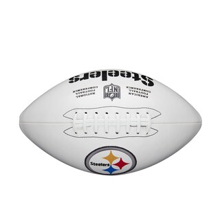 Foto 3 | Foto 3 | Balón De Fútbol Americano Wilson Nfl Live Team Autograph Pittsburgh Steelers - Venta Internacional.