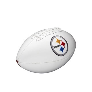 Foto 4 | Foto 4 | Balón De Fútbol Americano Wilson Nfl Live Team Autograph Pittsburgh Steelers - Venta Internacional.