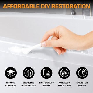 Foto 3 | Foto 3 | Kit De Reparación De Porcelana Blanca Fibra De Vidrio Lavabo Y Azulejo De Ducha - Venta Internacional.