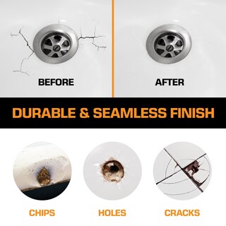 Foto 4 | Foto 4 | Kit De Reparación De Porcelana Blanca Fibra De Vidrio Lavabo Y Azulejo De Ducha - Venta Internacional.