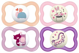 Chupete Mam Air Day & Night De 16 Meses O Más Para Niña (4 Unidades) - Venta Internacional.