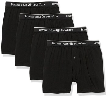 Foto 1 | Foto 1 | Boxers Beverly Hills Polo Club Para Hombre Negro Paquete De 4 - Venta Internacional.