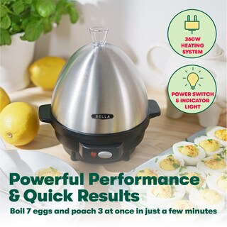 Foto 4 | Foto 4 | Cocedor De Huevos Eléctrico Bella Rapid Auto Shut 7 Huevos Negro - Venta Internacional.