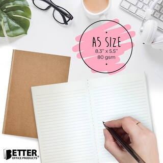 Foto 5 | Foto 5 | Libretas Better Office Products Kraft A5 60 Páginas 80gsm Paquete De 24 - Venta Internacional.