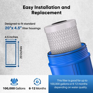 Foto 7 | Foto 7 | Cartucho De Filtro De Agua Pureplus 5 Micron 20x4.5 Carbón Activado - Venta Internacional.