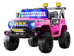 Montable Eléctrica Jeep Dodo Kids Bwn158 Luces Led Rosa