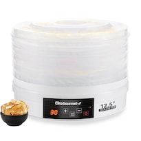 Deshidratador De Alimentos Elite Gourmet Efd770wd Con 5 Bandejas De 31.75 Cm - Venta Internacional.