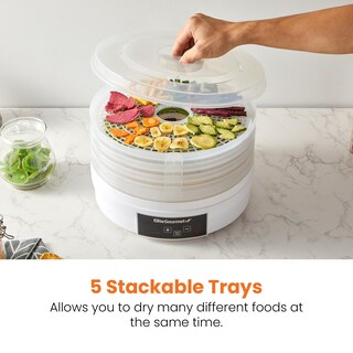 Foto 4 | Foto 4 | Deshidratador De Alimentos Elite Gourmet Efd770wd Con 5 Bandejas De 31.75 Cm - Venta Internacional.