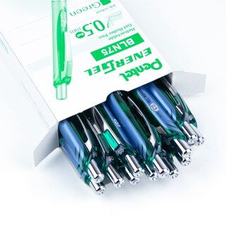 Foto 3 | Foto 3 | Bolígrafo Pentel Energel Deluxe Rtx Retráctil Gel Líquido Punta Fina Tinta Verde X12 - Venta Internacional.