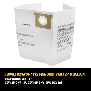 Foto 4 | Foto 4 | Bolsa De Polvo Fino Dewalt Dxva19-4112 Para Aspiradora De 12 A 16 Galones - Venta Internacional.