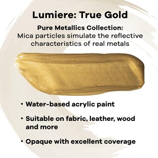 Foto 2 | Foto 2 | Pintura Para Tela Jacquard Lumiere Oro Verdadero 240 Ml Metálica - Venta Internacional.