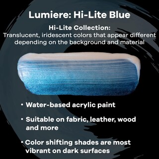Foto 2 | Foto 2 | Pintura Para Tela Jacquard Lumiere Hi Lite Azul 240 Ml Metálica - Venta Internacional.