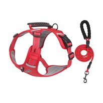 Arnés para Perro Ajustable y Reflectante Rojo