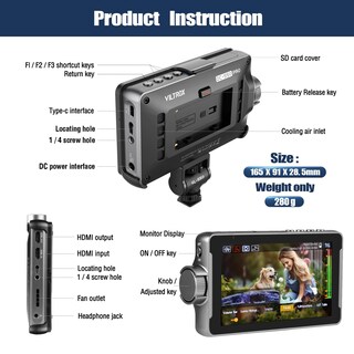 Foto 6 | Foto 6 | Cámara Y Monitor De Campo Viltrox Dc-550 Pro 5.5 Pulgadas 1200 Nits 4k Hdmi - Venta Internacional.