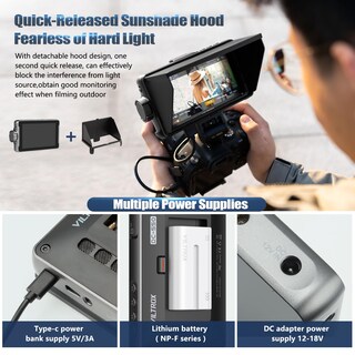 Foto 7 | Foto 7 | Cámara Y Monitor De Campo Viltrox Dc-550 Pro 5.5 Pulgadas 1200 Nits 4k Hdmi - Venta Internacional.