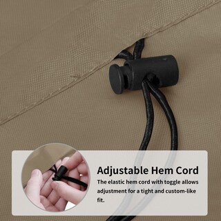 Foto 5 | Foto 5 | Funda Para Fogata Exterior Cuadrada Fácil De Usar 112x112x61 Cm Camel - Venta Internacional.