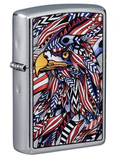 Foto 1 | Foto 1 | Encendedor De Bolsillo Zippo Con Diseño De Águila Americana Street Chrome - Venta Internacional.