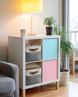 Foto 7 | Foto 7 | Set De 3 Cestas De Almacenamiento Decomomo De Tela Gris - Venta Internacional.