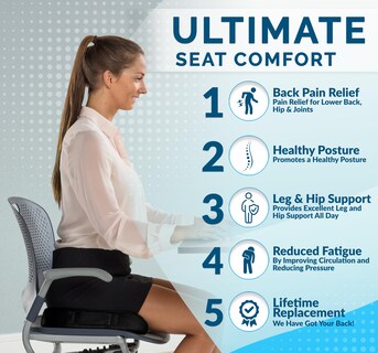 Foto 3 | Foto 3 | Cojín De Asiento De Espuma Viscoelástica Ortopédica Comfilife Premium Comfort - Venta Internacional.