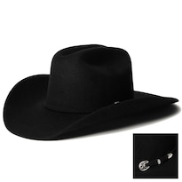 Sombrero Vaquero Stetson Sbcral-7540 Buffalo 4x Fieltro Negro Talla 7 1/8 - Venta Internacional.