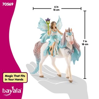 Foto 6 | Foto 6 | Figura De Juguete Princesa Hada Eyela De Schleich Bayala Con Unicornio Brillante - Venta Internacional.
