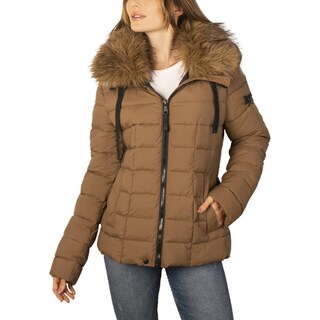 Foto 2 | Foto 2 | Chamarra Corta Capitonada Para Mujer Con Capucha Greenlander Cafe