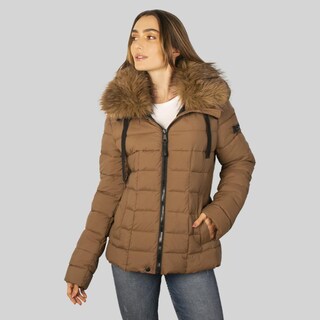 Foto 3 | Foto 3 | Chamarra Corta Capitonada Para Mujer Con Capucha Greenlander Cafe